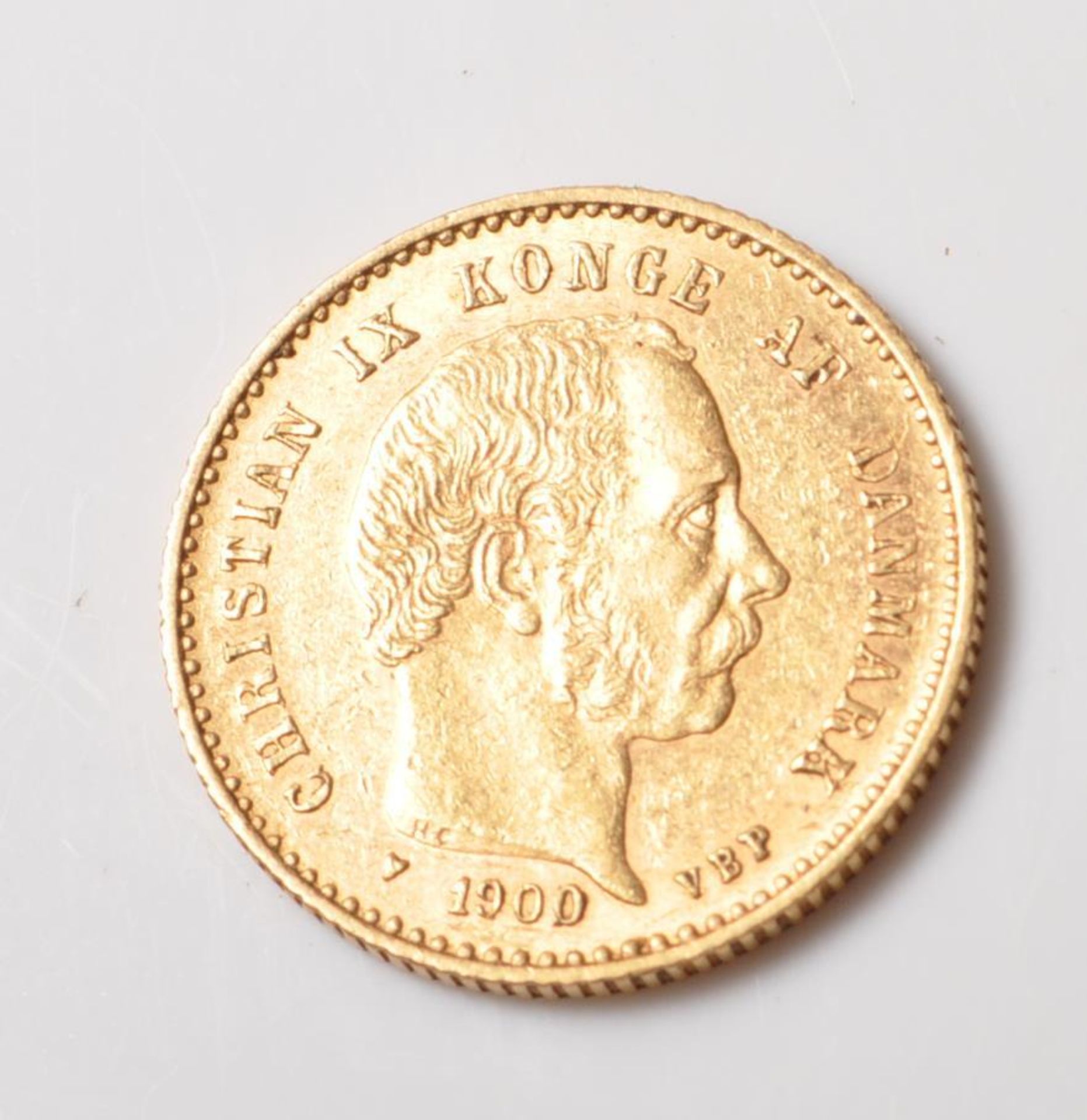 1900 DANISH 10 KRONER GOLD COIN