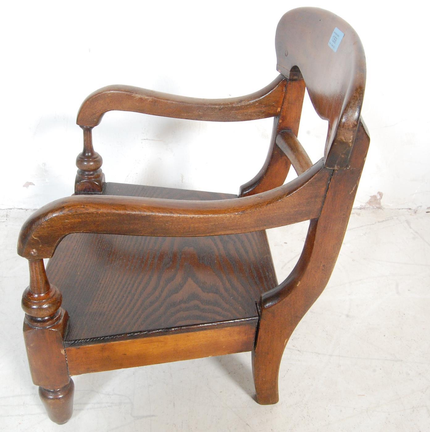 19TH CENTURY VICTORIAN MAHOGANY CHILDRENS CHAIR - Image 4 of 6