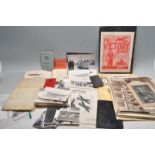 LARGE COLLECTION OF ASSORTED EPHEMERA - DOCUMENTS, PHOTOS ETC