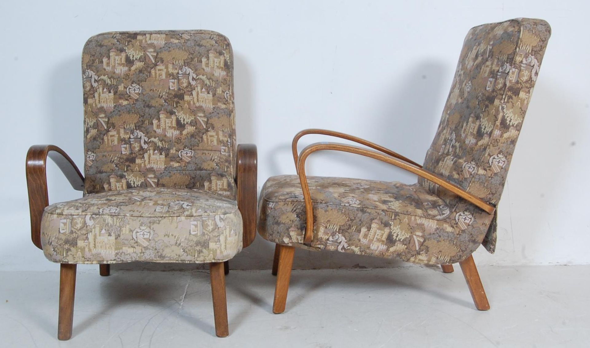 PAIR OF EARLY 20TH CENTURY ART DECO ARMCHAIRS - Bild 10 aus 11