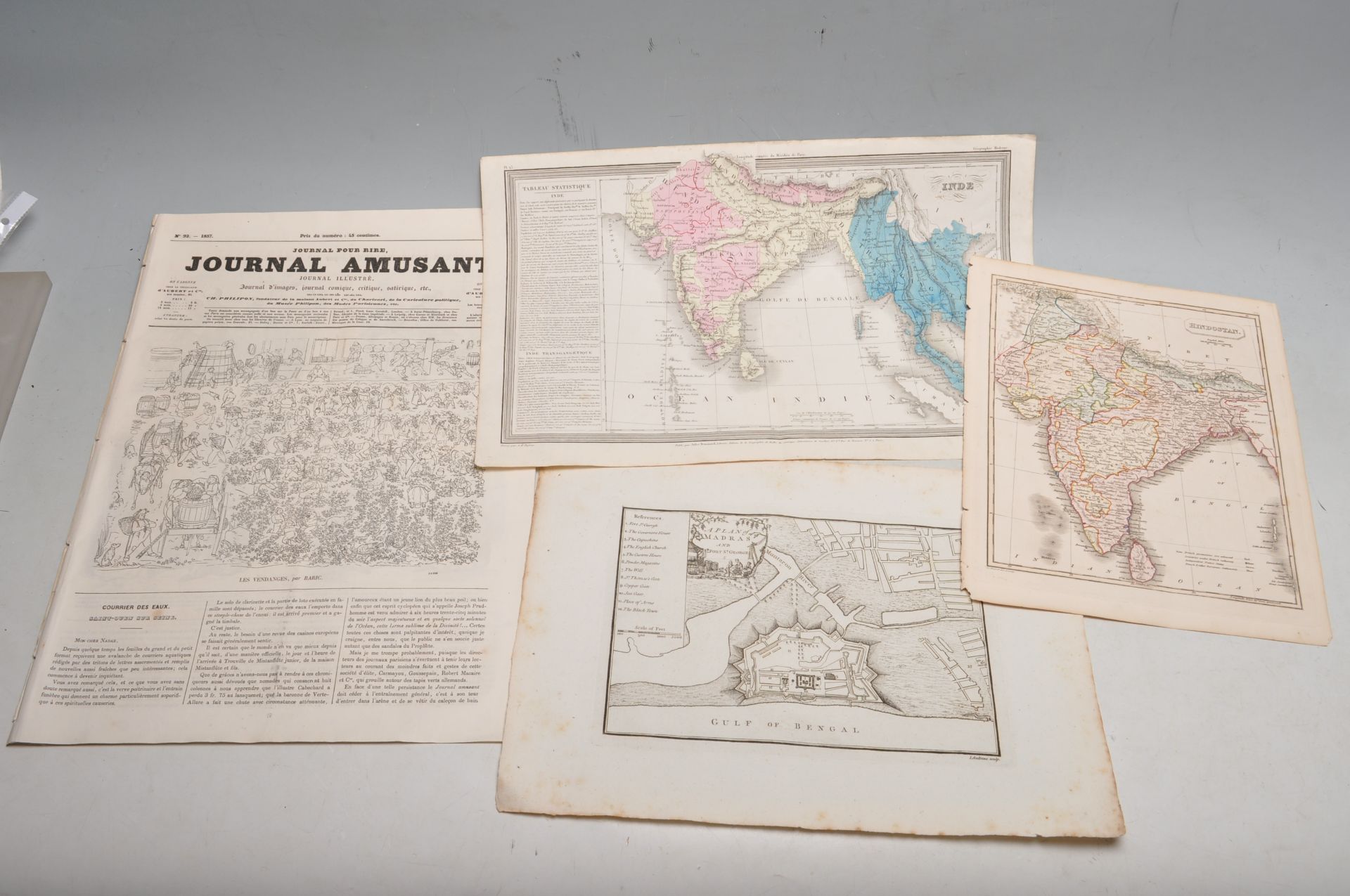 COLLECTION OF ANTIQUE MAPS OF INDIA & SURROUNDS