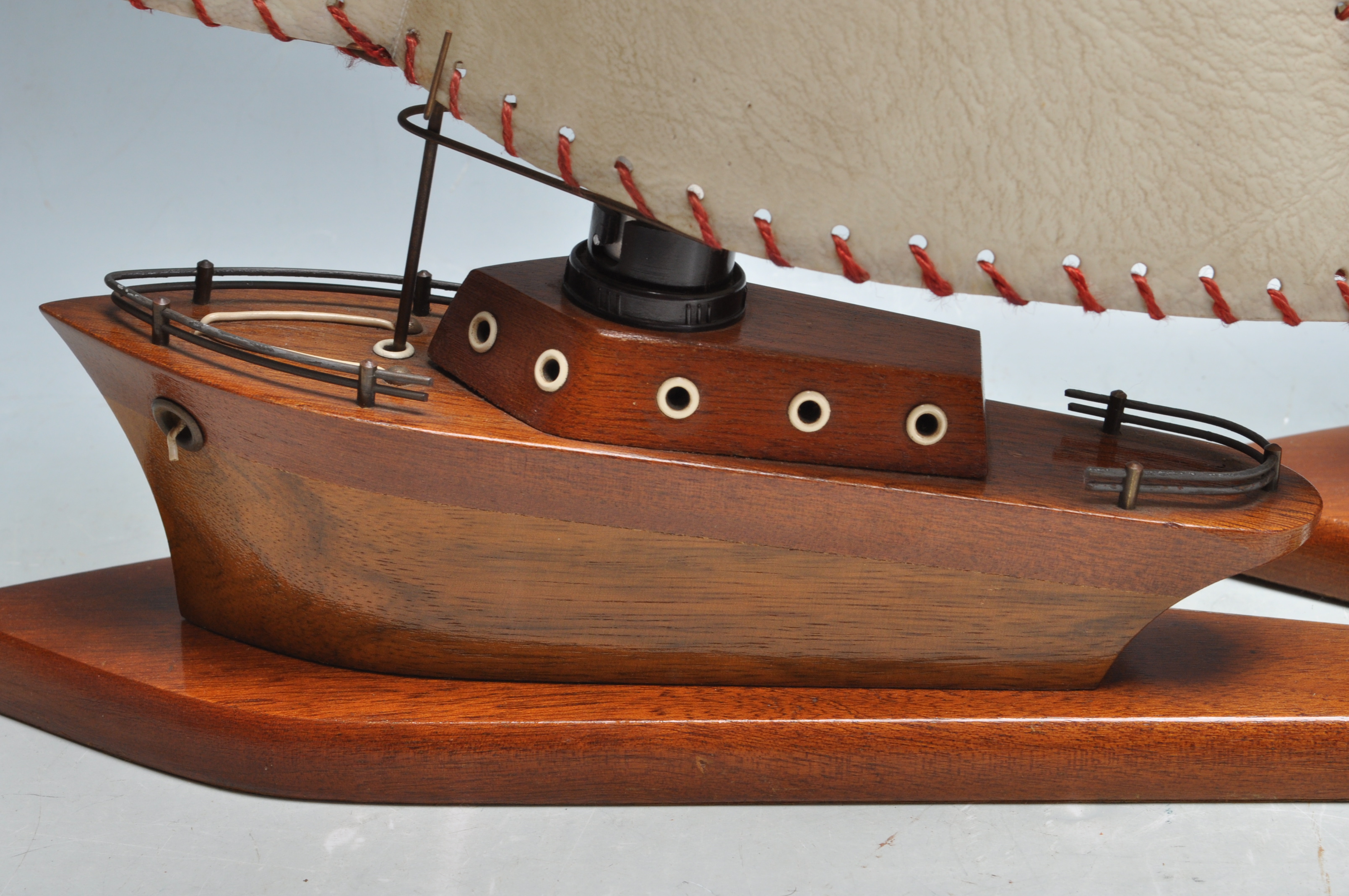 PAIR OF RETRO BOAT LAMPS AND NAUTICAL NUT CRACKER - Image 7 of 9