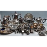 LARGE QUANTITY OF 20TH CENTURY SILVER PLATED WARE