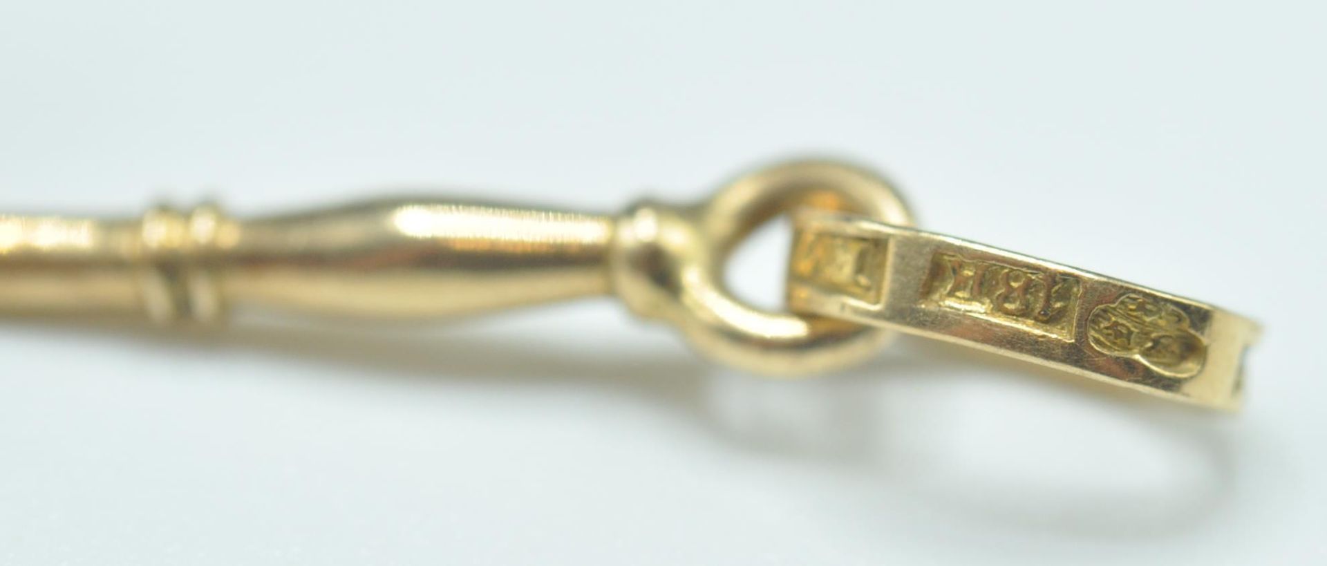 VICTORIAN 18CT GOLD MASONIC TROWEL CHARM - Bild 6 aus 7