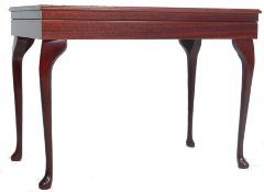 20TH CENTURY REGENCY REVIVAL MAHOGANY AND LEATHER CANTEEN TABLE