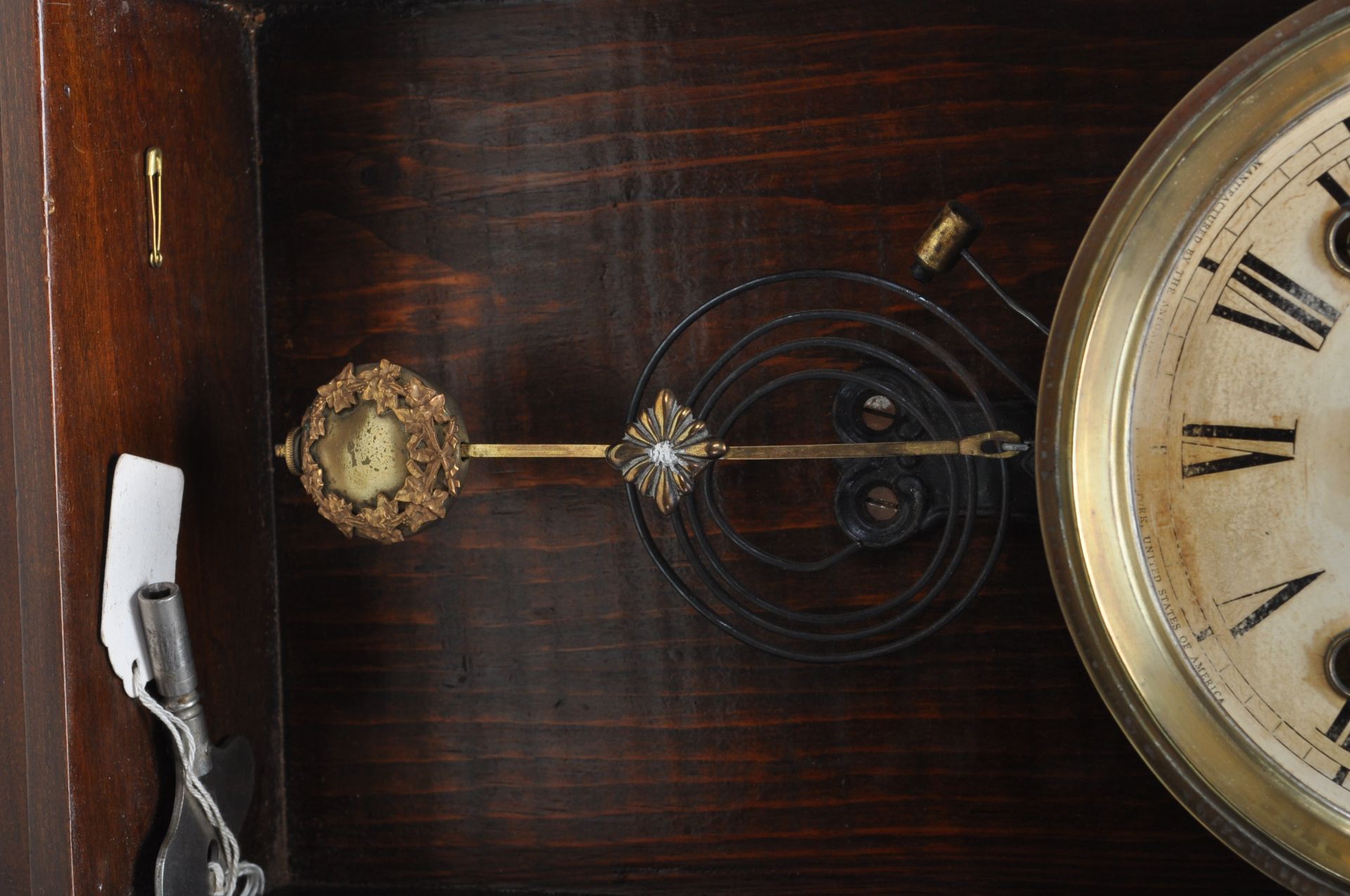 VICTORIAN ANSONIA USA EIGHT DAYS MANTEL CLOCK - Image 5 of 9