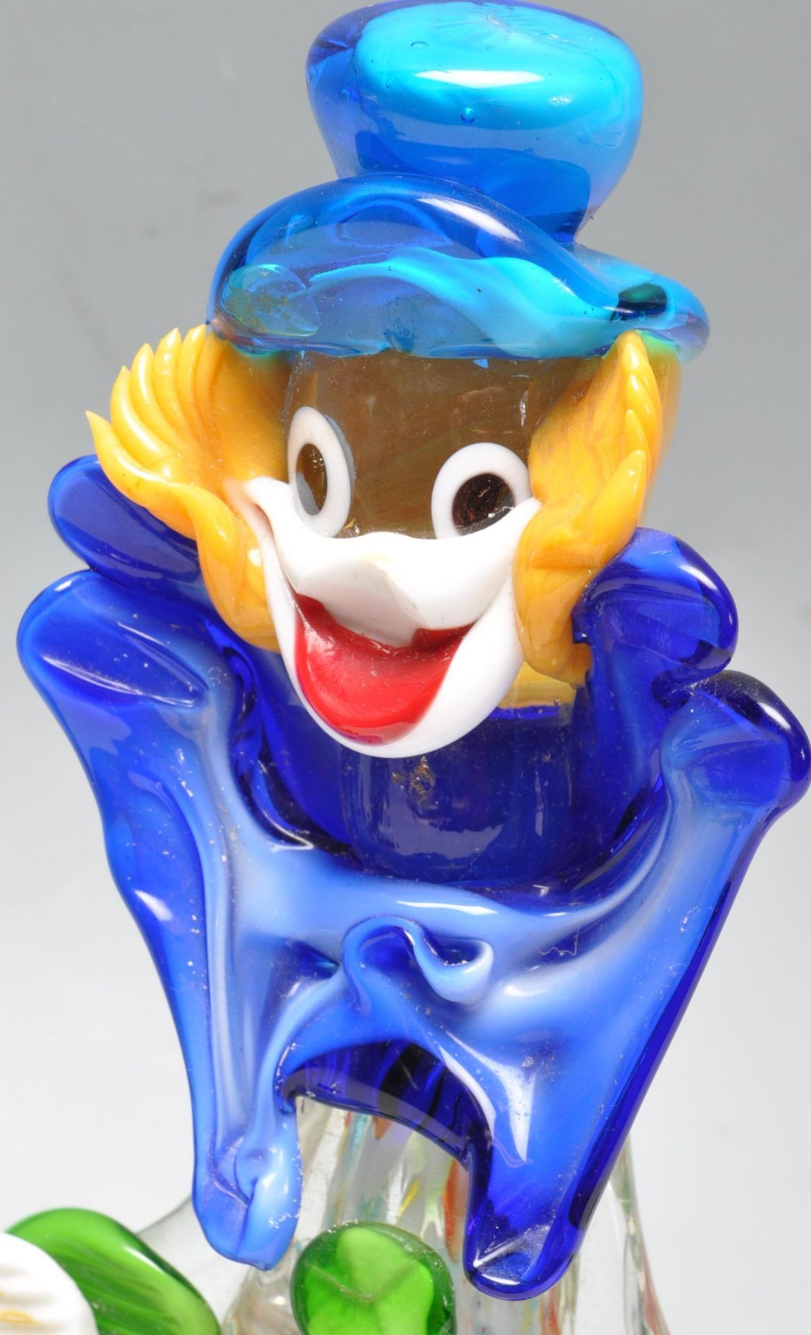 TWO VINTAGE RETRO 20TH CENTURY ITALIAN MURANO GLASS CLOWNS - Bild 2 aus 7