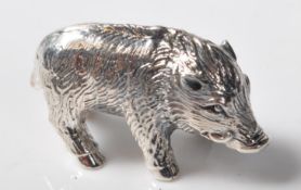 STAMPED STERLING SILVER MINIATURE TRUFFLE PIG