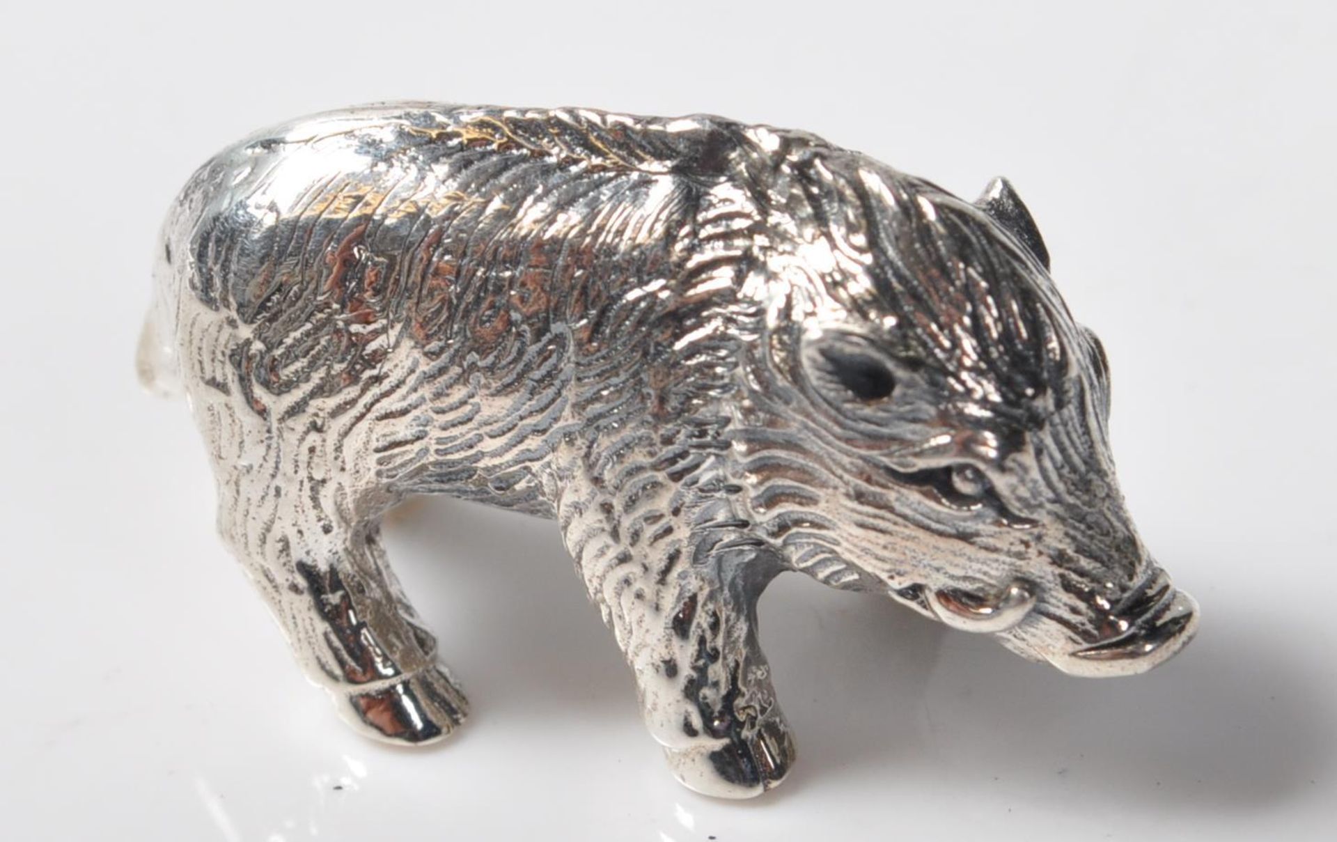 STAMPED STERLING SILVER MINIATURE TRUFFLE PIG