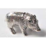 STAMPED STERLING SILVER MINIATURE TRUFFLE PIG