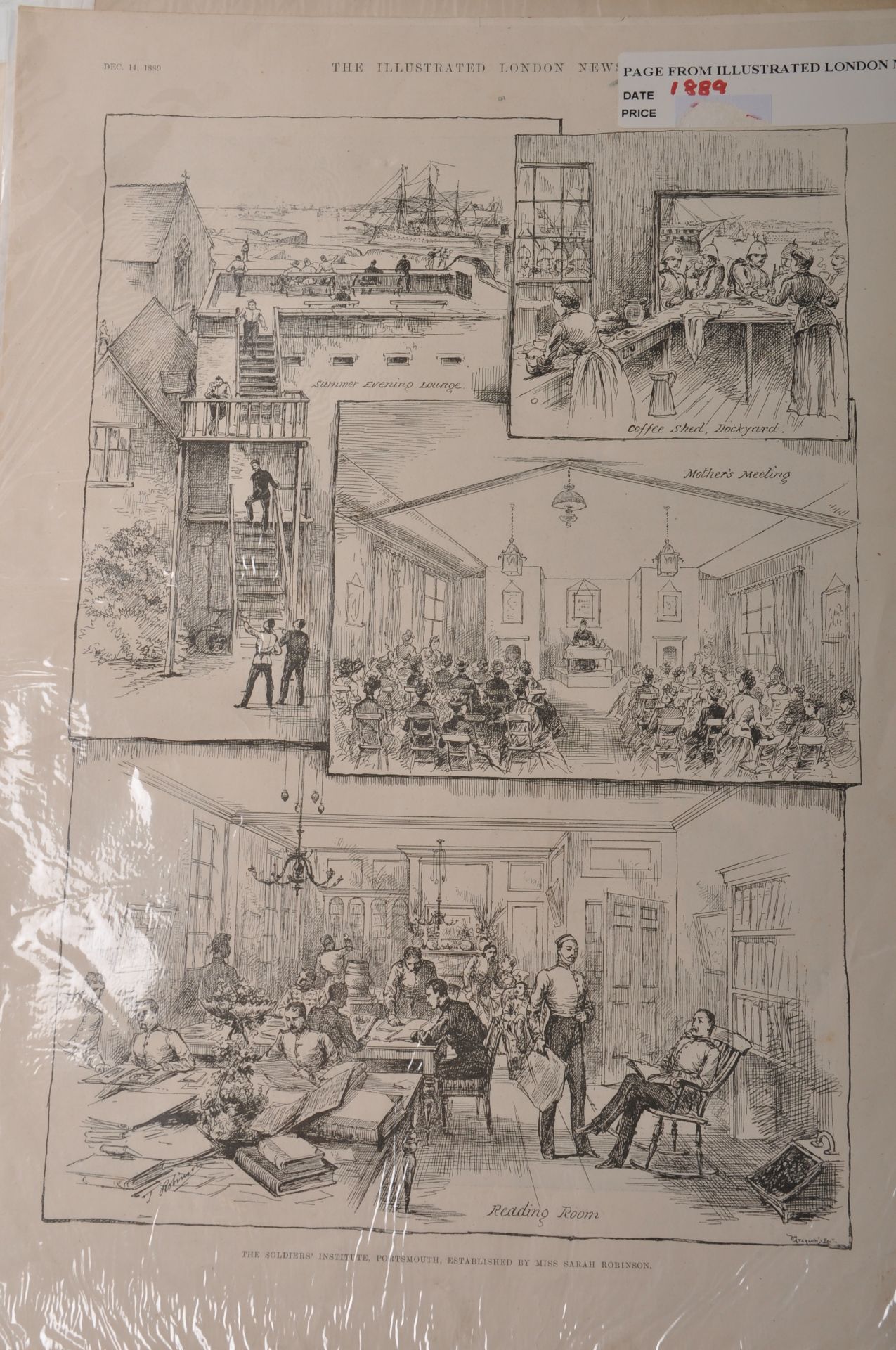 COLLECTION OF VICTORIAN ILLUSTRATED NEWSPAPER PAGES - Bild 17 aus 18