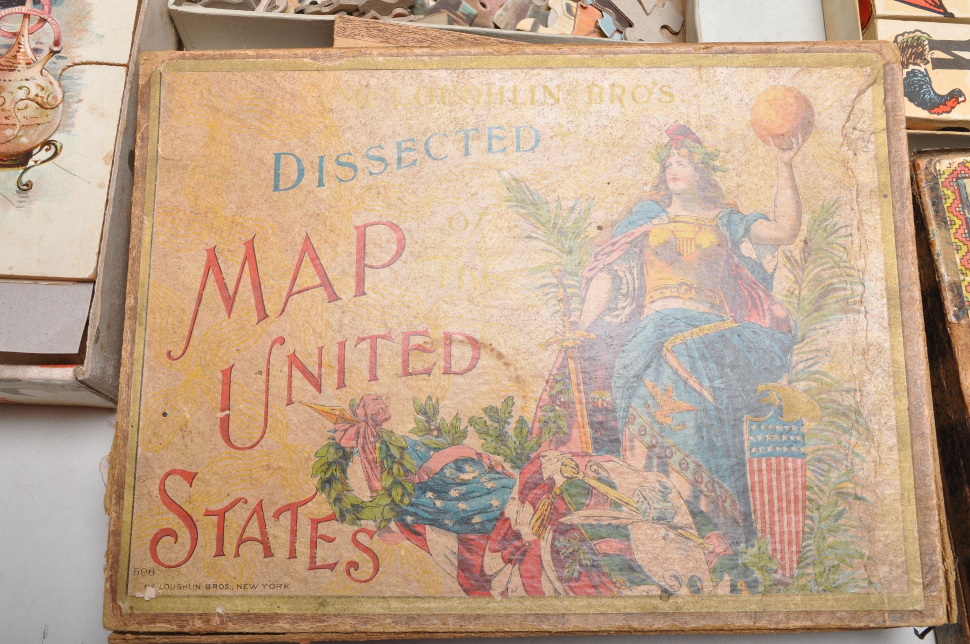 ANTIQUE COLLECTION OF CHILDREN'S JIGSAW PUZZLES - Image 7 of 9