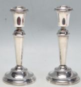 W I BROADWAY & CO 1981 BIRMINGHAM SILVER HALLMARKED CANDLESTICKS