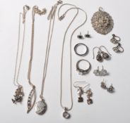 LARGE COLLECTION OF .925 SILVER JEWELLERY