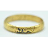 GEORGIAN GOLD MOMENTRO MORI MOURNING RING WITH SKULL