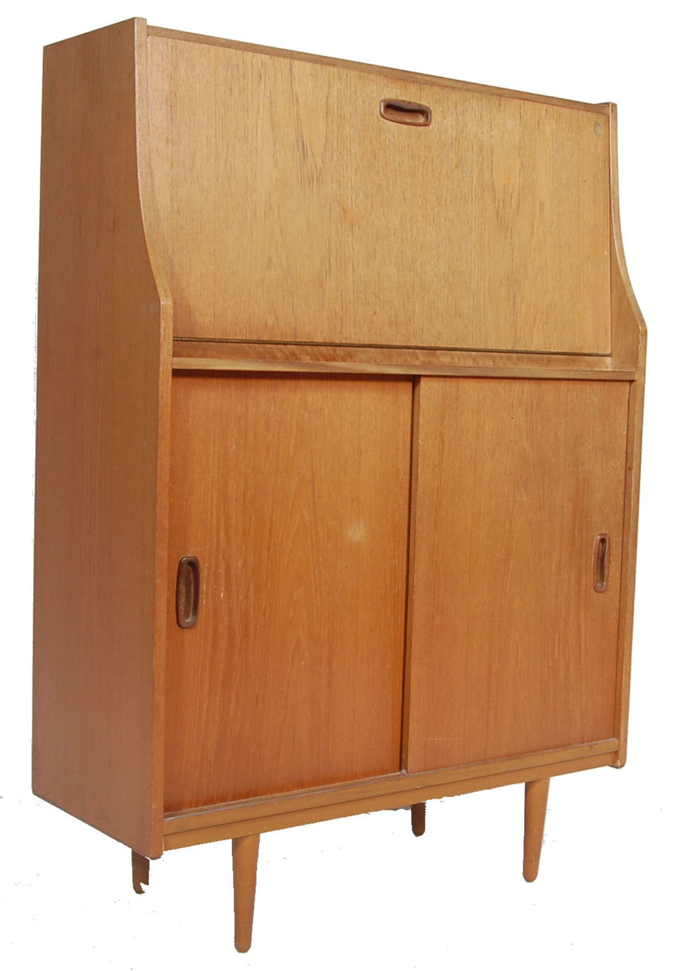 RETRO VINTAGE 1970S TEAK WOOD BUREAU