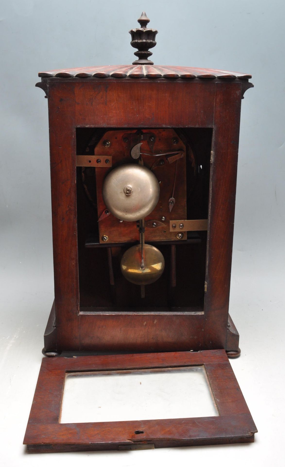 GEORGIAN MAHOGANY BRACKET CLOCK - Bild 8 aus 9