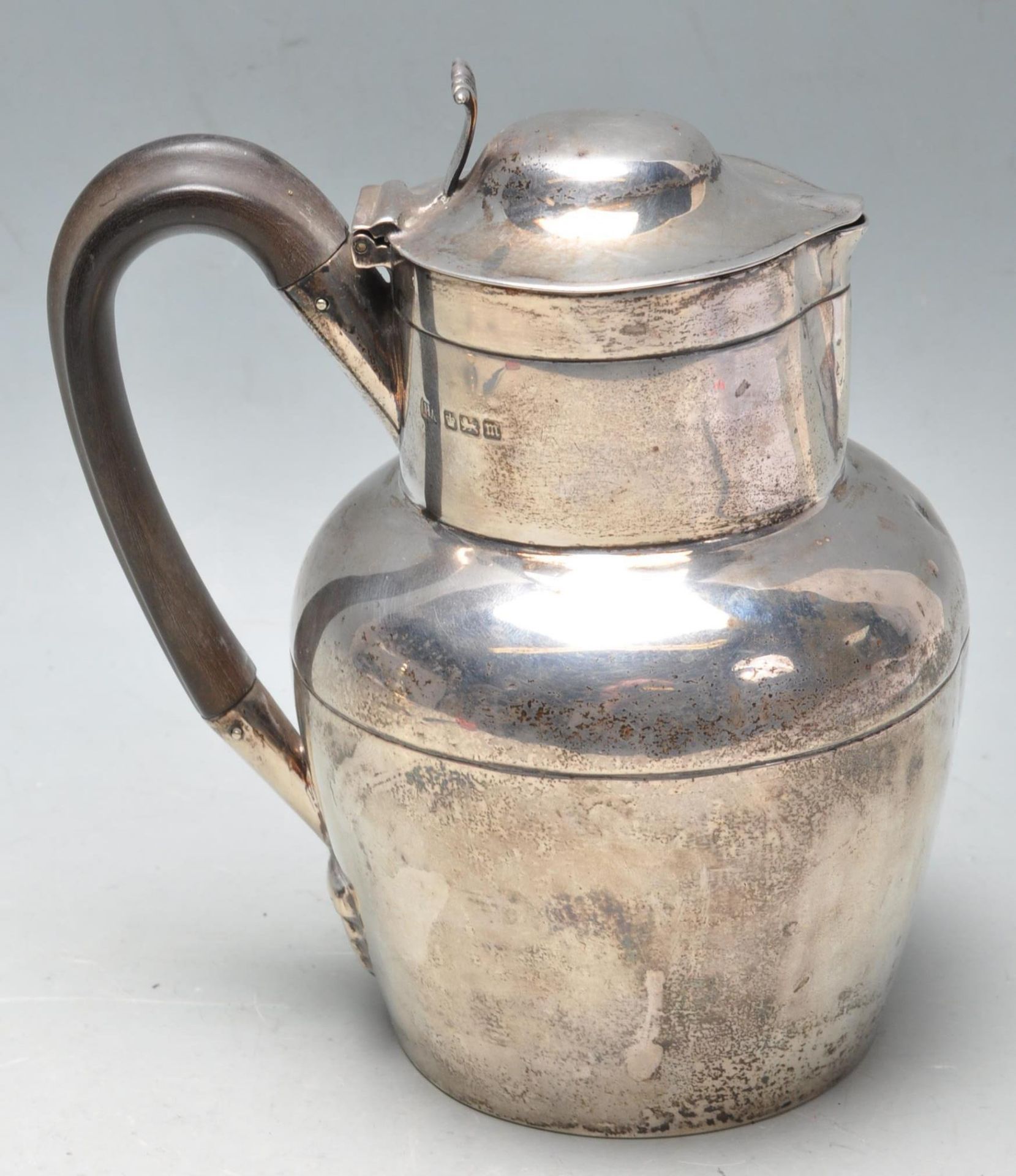 ANTIQUE ATKIN BROTHERS SILVER HOT WATER JUG - Bild 5 aus 7