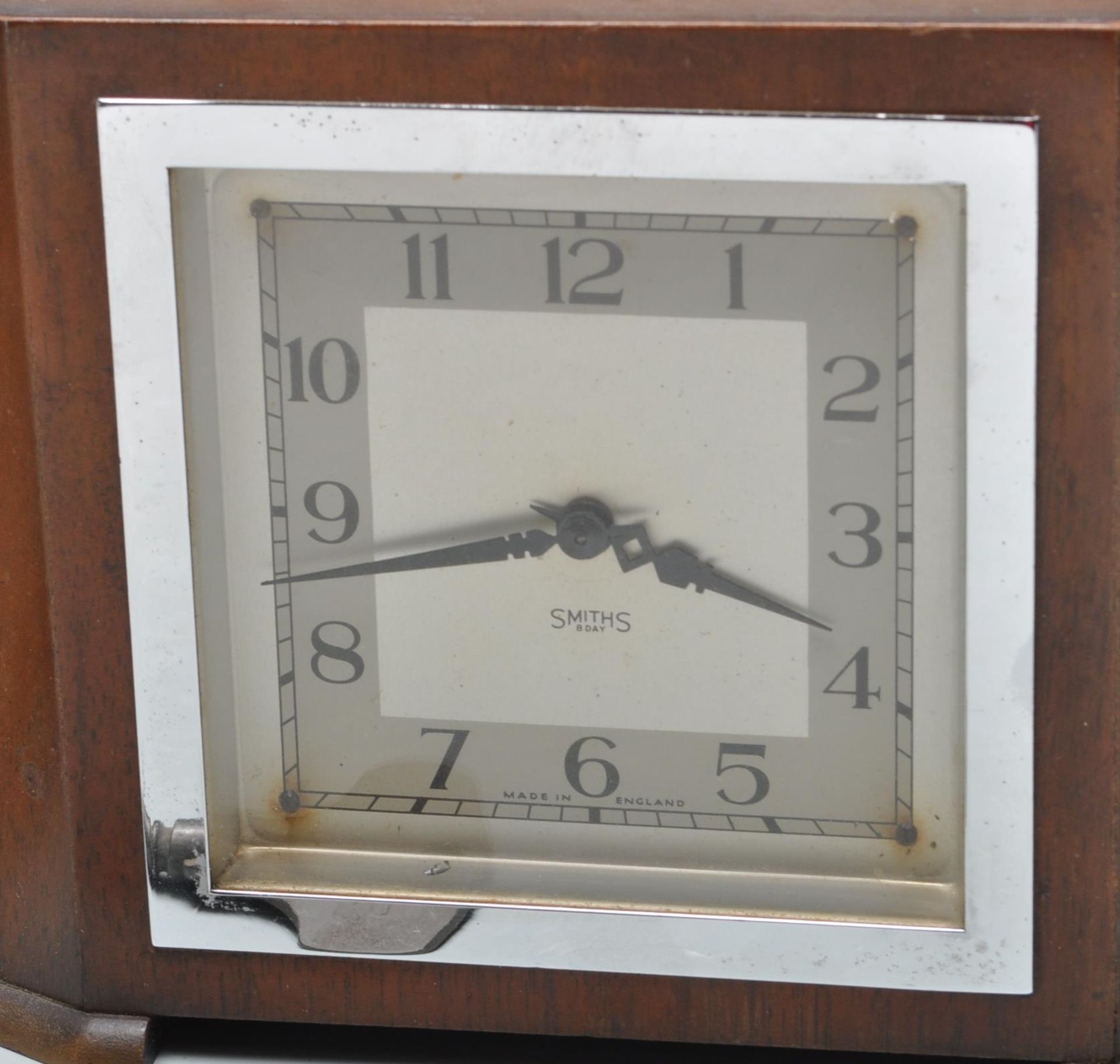THREE RETRO 1960S MANTLE CLOCKS BY METAMEC AND SMITHS. - Image 4 of 7