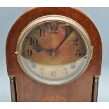 EARLY 20TH CENTURY EDWARDIAN ANTIQUE MAHOGANY CASED MANTEL CLOCK
