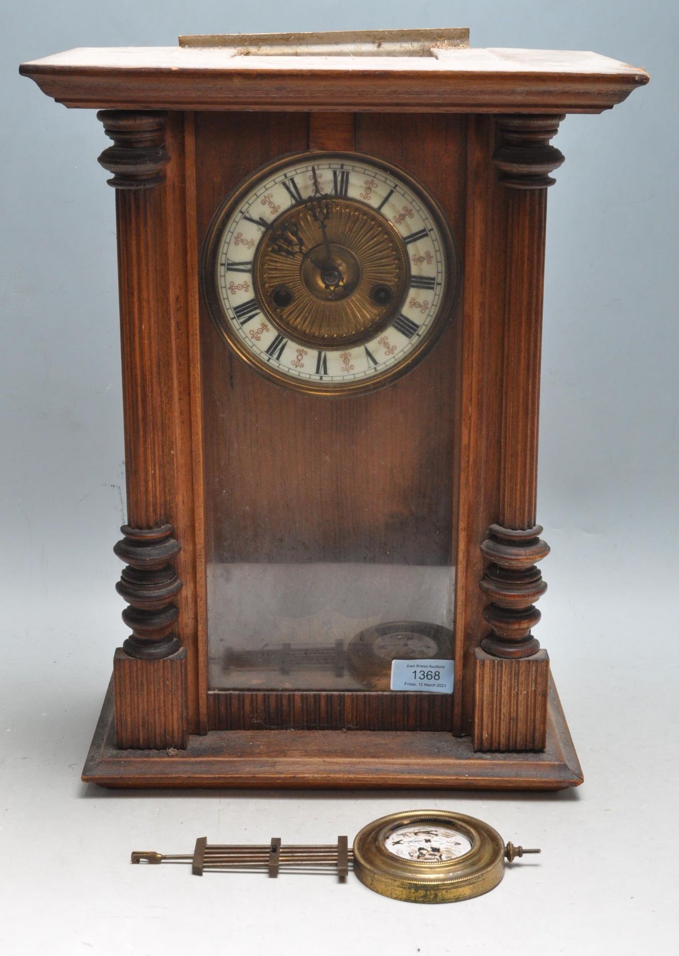 EARLY 20TH CENTURY EDWARDIAN WALL CLOCK