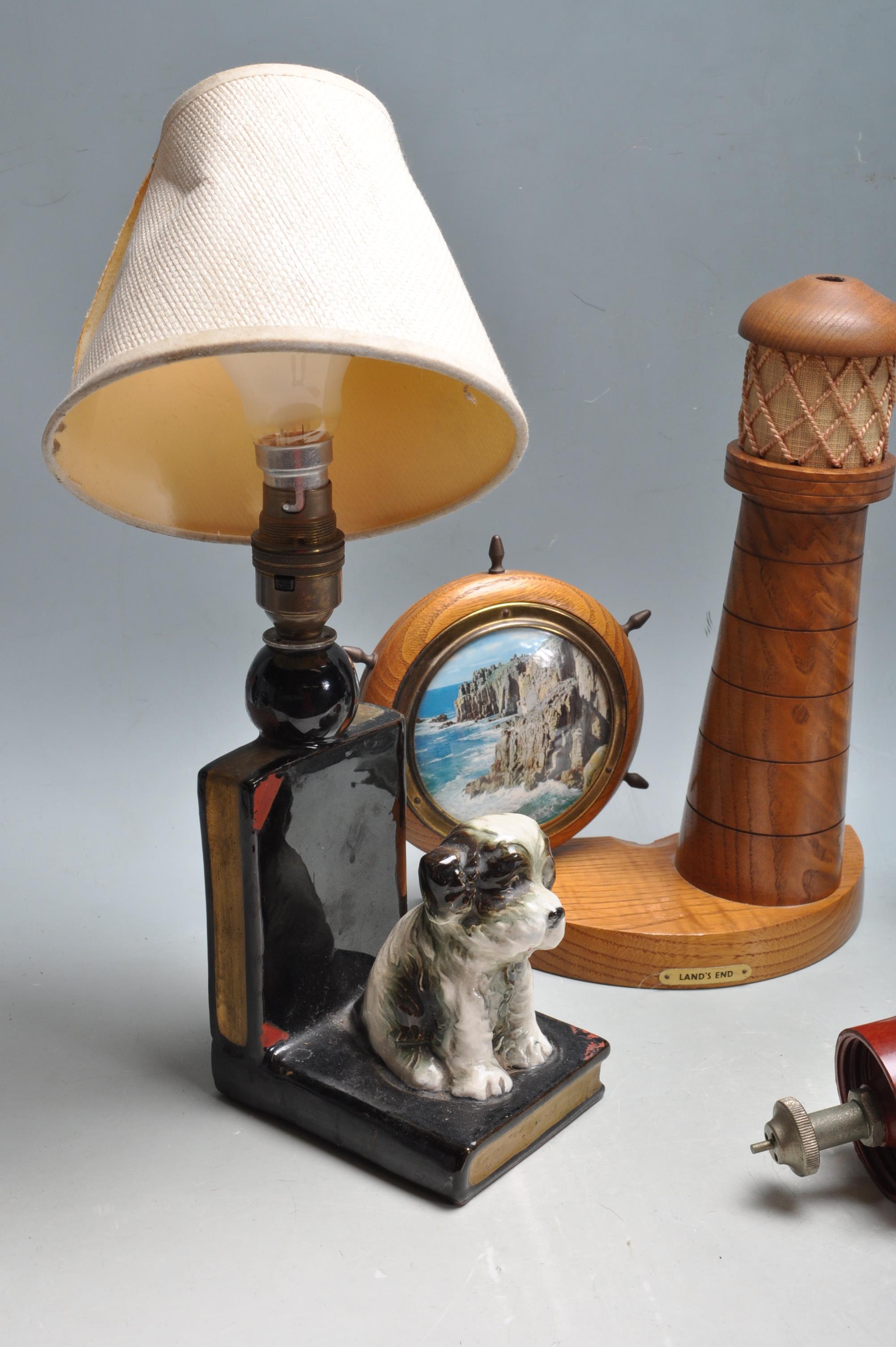 GROUP THREE OF VINTAGE TABLE LAMPS - Image 6 of 8