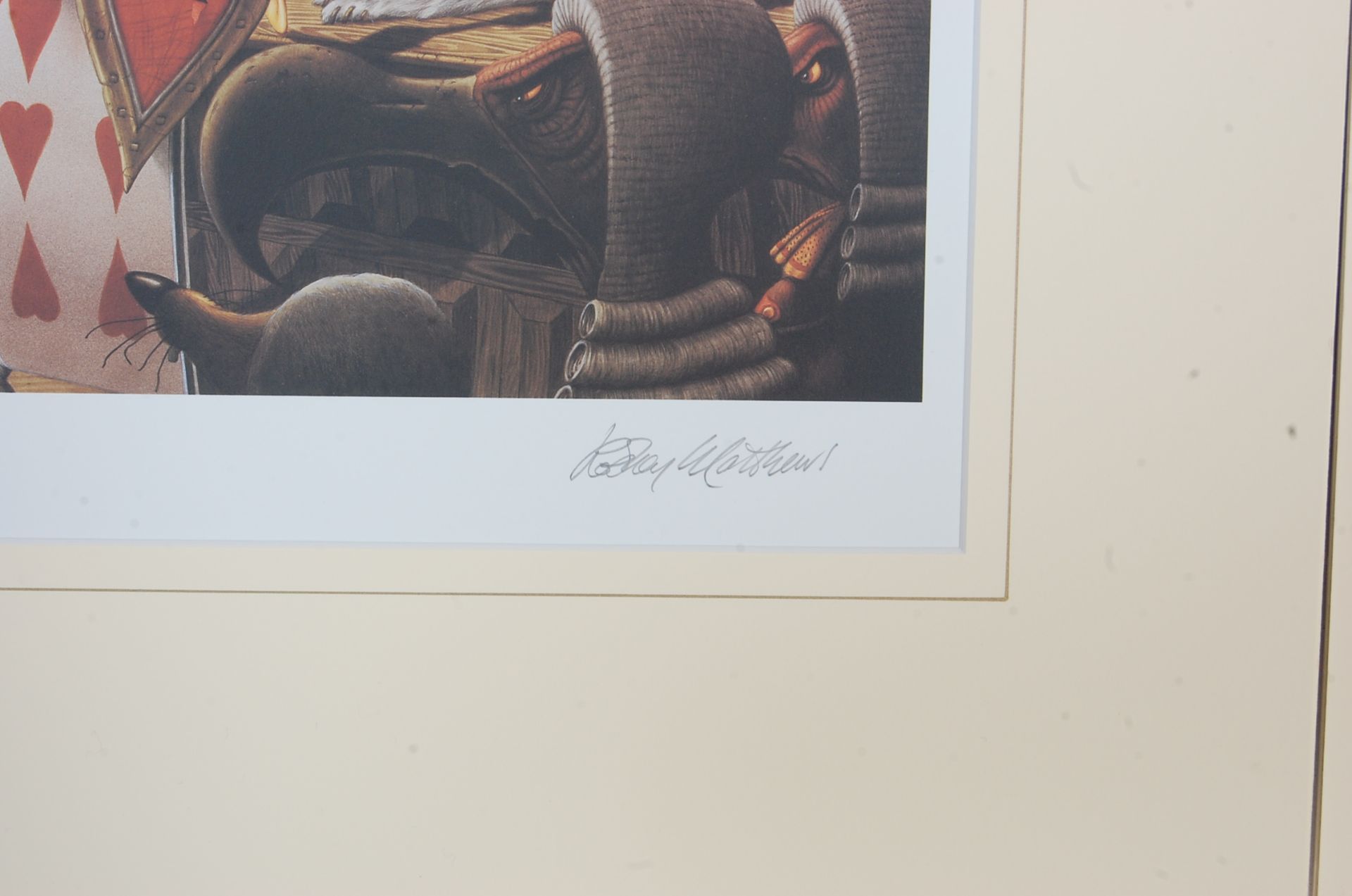 AFTER RODNEY MATTHEWS - FOUR LIMITED EDITION ALICE AND WONDERLAND SIGNED - Bild 11 aus 13