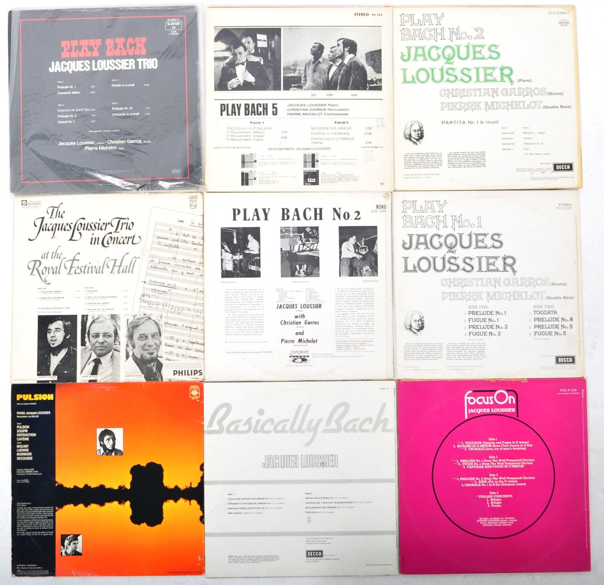 JACQUES LOUSSIER TRIO - GROUP OF NINE VINYL RECORD ALBUMS - Bild 2 aus 3