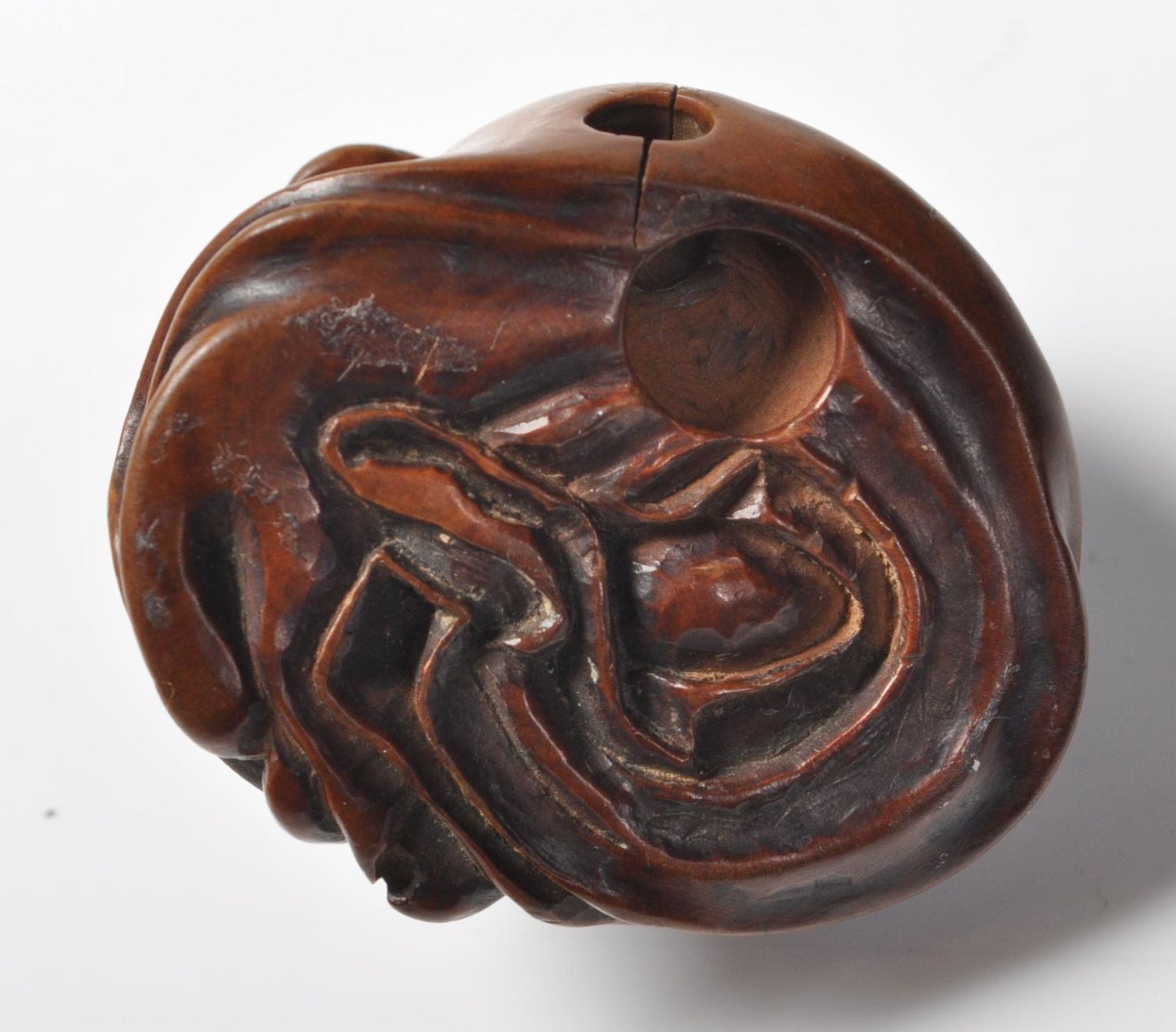 ANTIQUE CARVED JAPANESE NETSUKE - Bild 5 aus 7