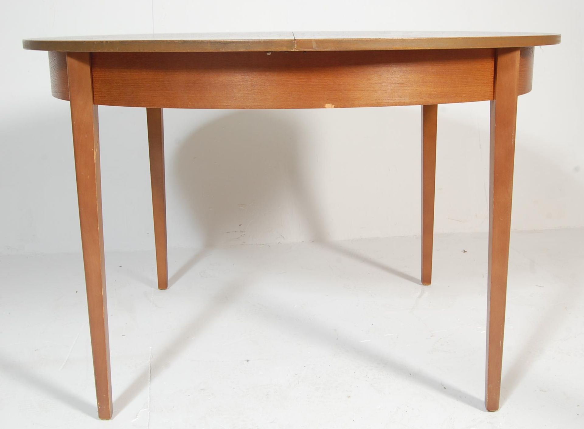 RETRO VINTAGE 1970S TEAK WOOD TABLE AND CHAIRS - Bild 8 aus 9