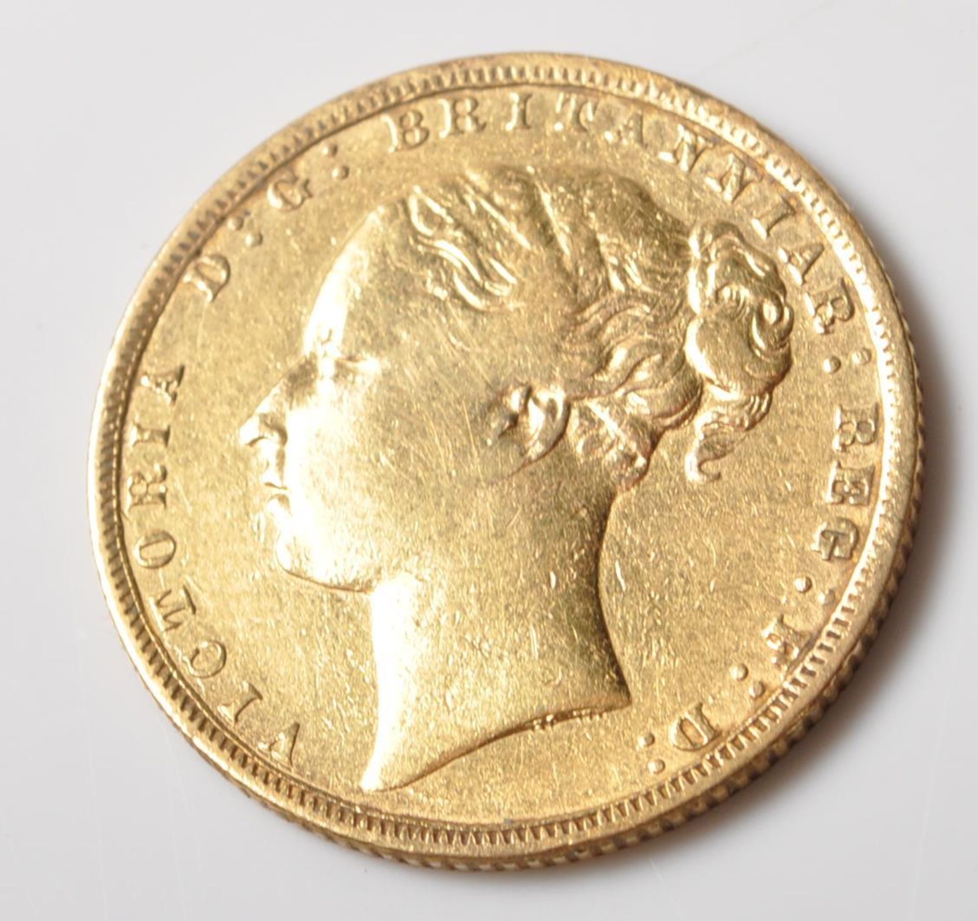 1872 VICTORIAN GOLD FULL SOVEREIGN COIN