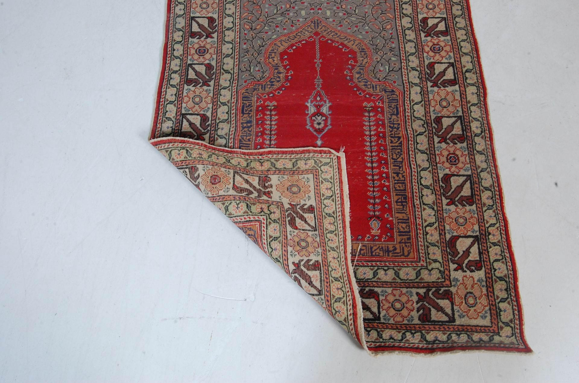 20TH CENTURY TURKISH PRAYER CARPET RUG - Bild 5 aus 5