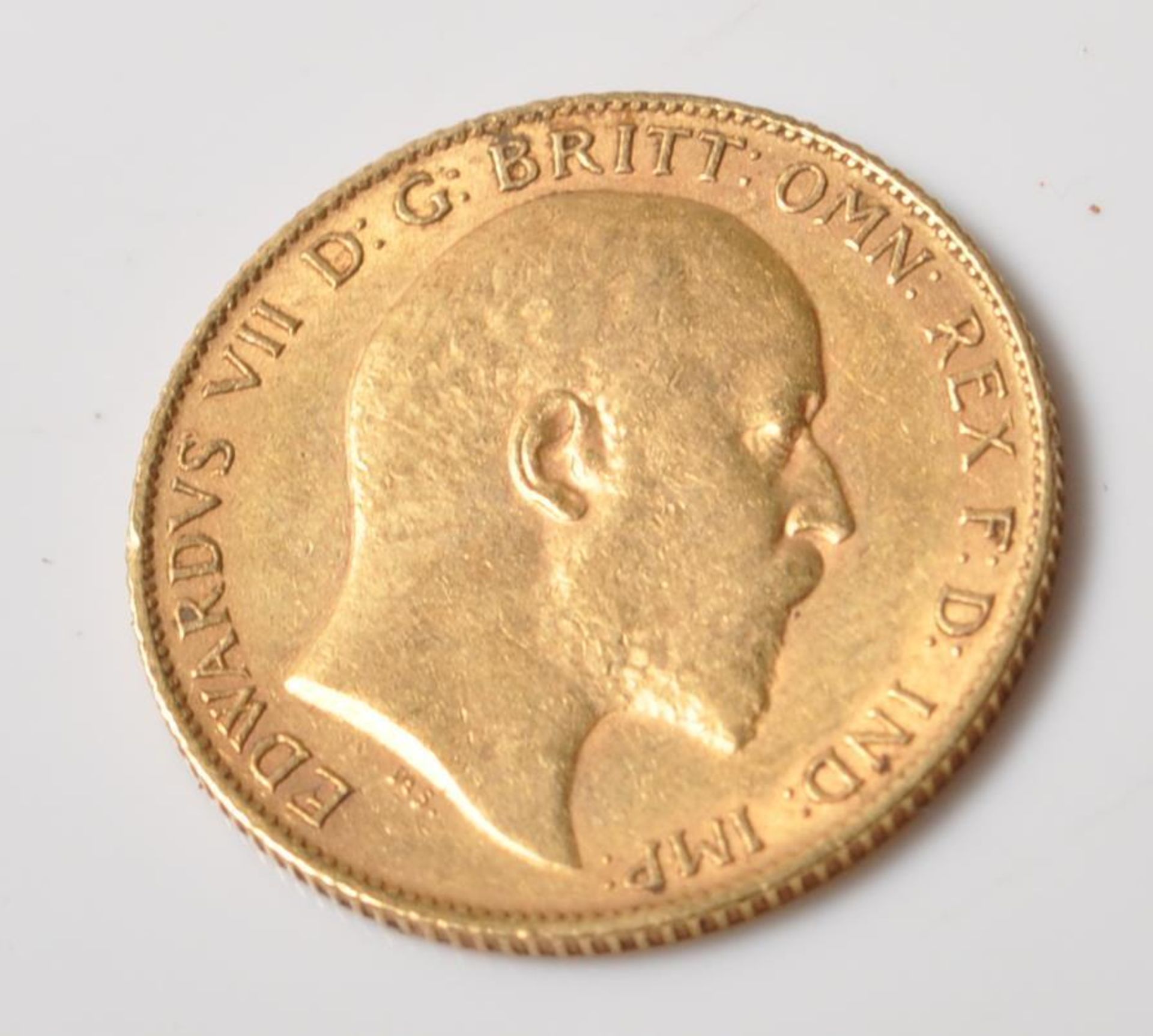 EDWARDIAN 1907 GOLD HALF SOVEREIGN COIN