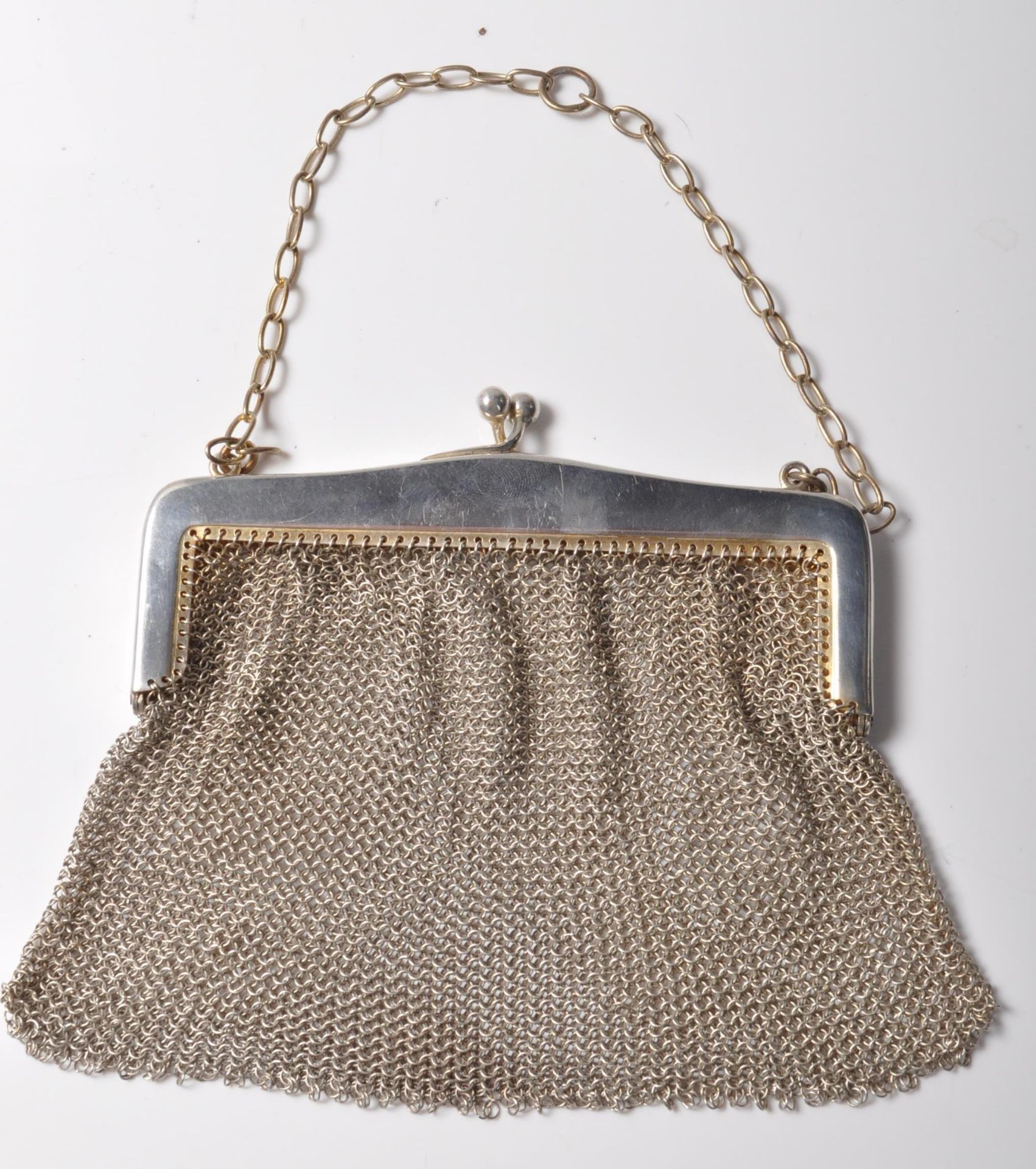 1930'S GERMAN SILVER EVENING PURSE