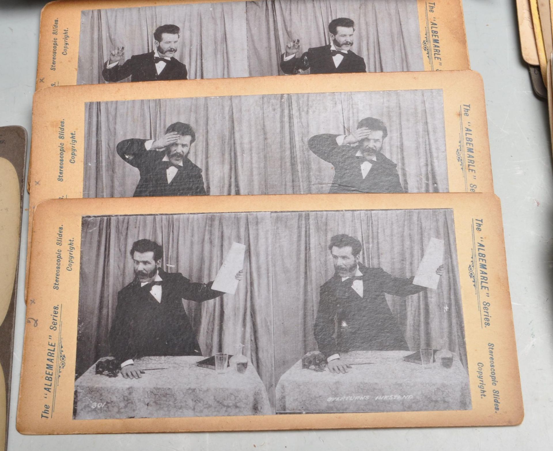 VICTORIAN / EDWARDIAN STEREOSCOPIC / STEREOSCOPE VIEWER & SLIDES - Bild 10 aus 11