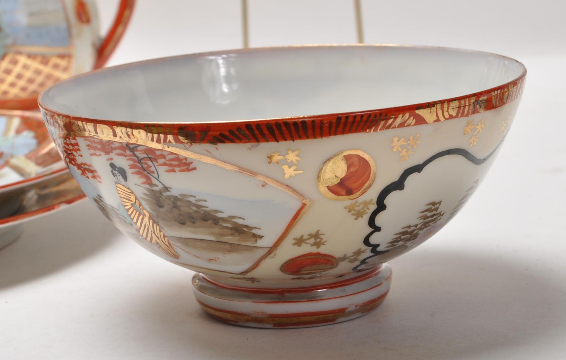 MEIJI PERIOD JAPANESE FINE PORCELAIN KUTANI TEA SERVICE - Bild 17 aus 19