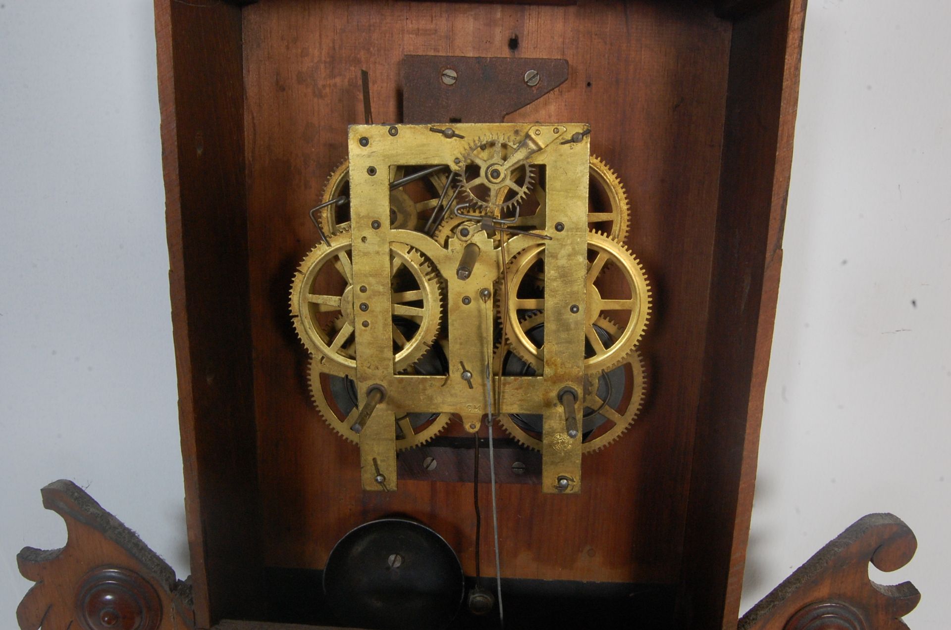 19TH CENTURY WALNUT CASED DROP DIAL STATION CLOCK - Bild 7 aus 7