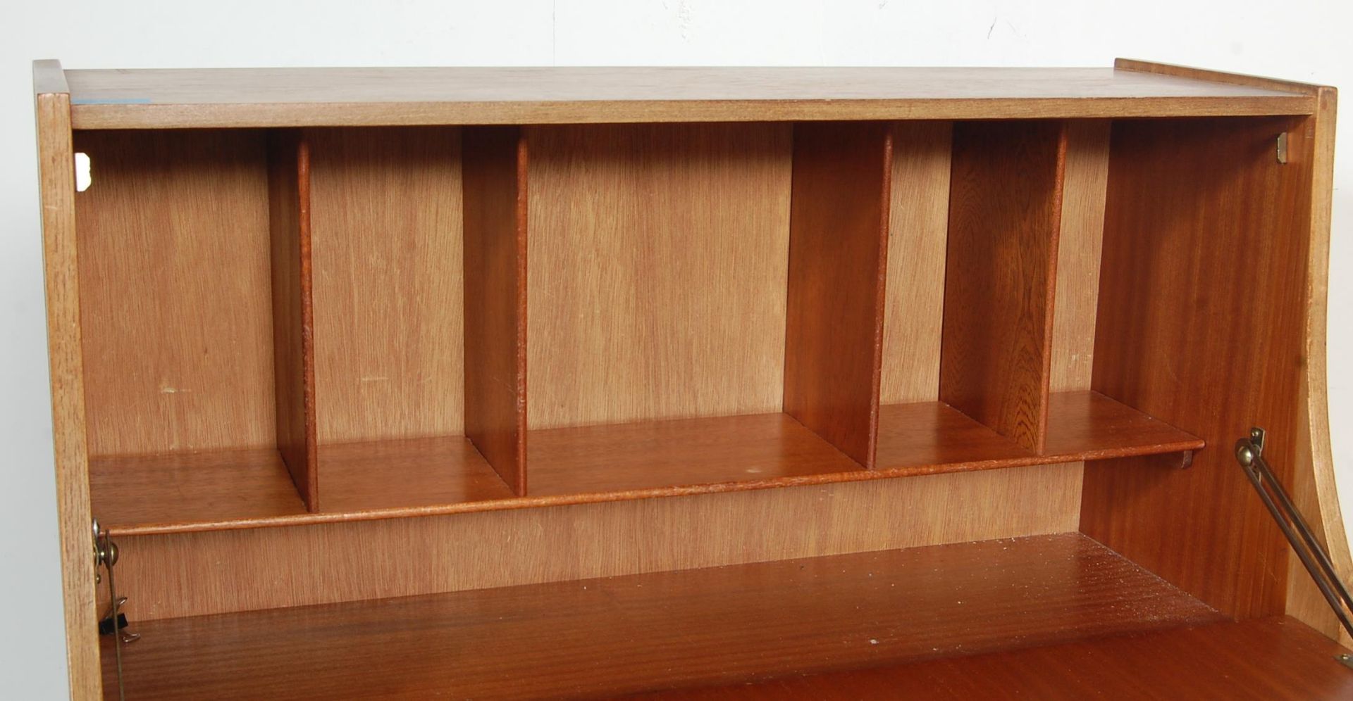 RETRO VINTAGE 1970S TEAK WOOD BUREAU - Bild 5 aus 6