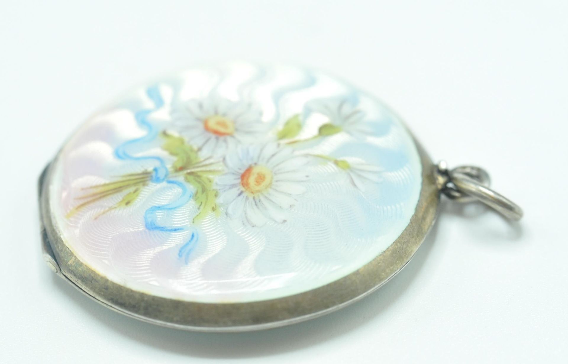 SILVER AND GUILLOCHE ENAMEL DAISY ENVELOPE - Bild 4 aus 8