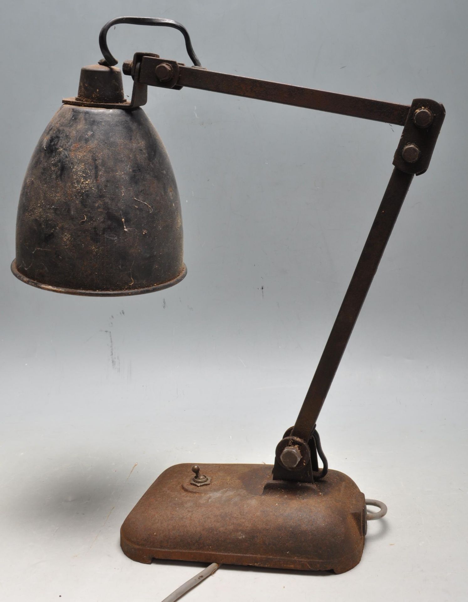 RETRO VINTAGE INDUSTRIAL FACTORY SALVAGE DESKTOP LAMP - Bild 6 aus 6