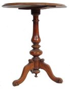 19TH CENTURY VICTORIAN MAHOGANY TRIPOD WINE TABLE