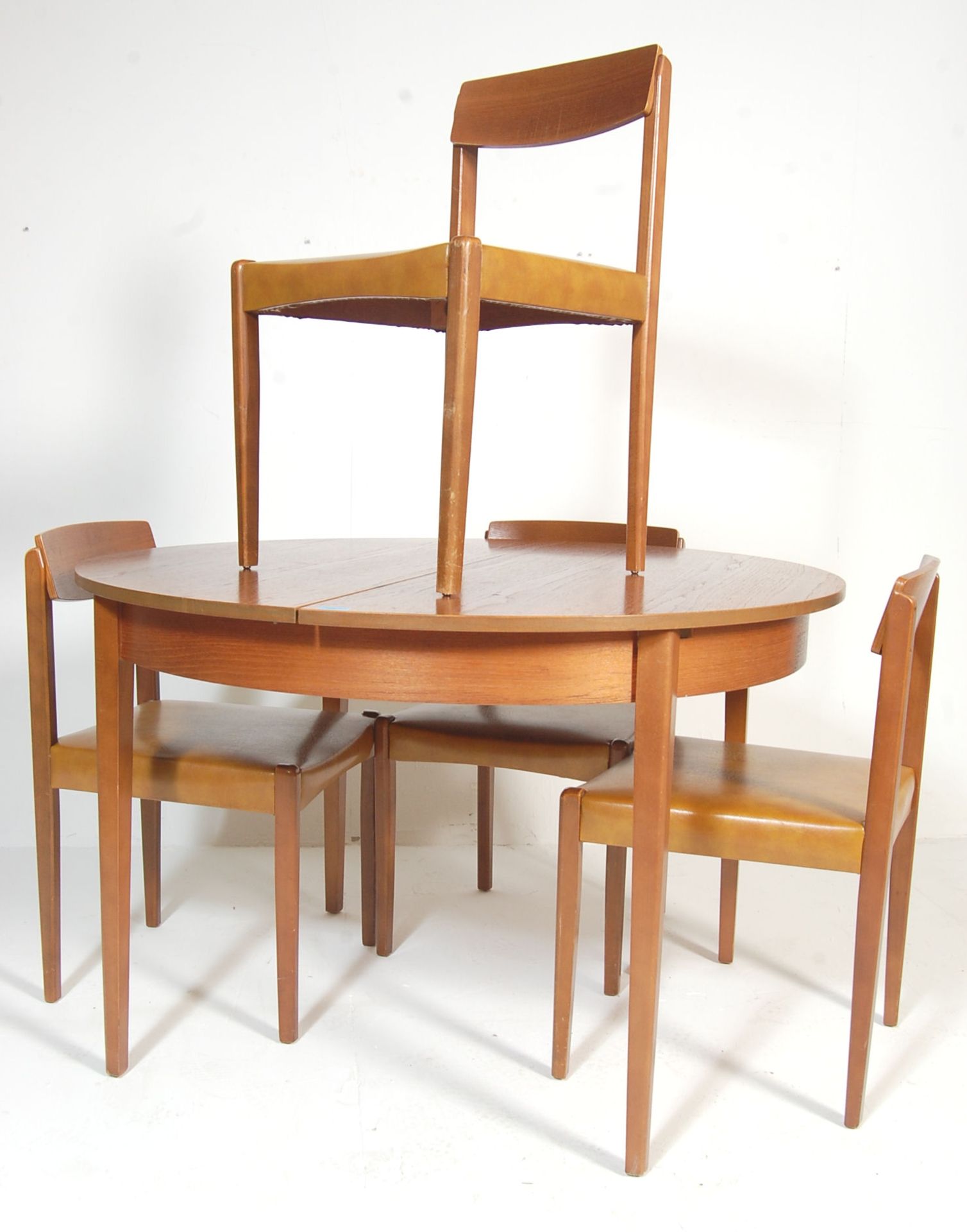 RETRO VINTAGE 1970S TEAK WOOD TABLE AND CHAIRS