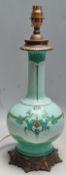 19TH CENTURY ANTIQUE VICTORIAN CERAMIC TABLE LAMP