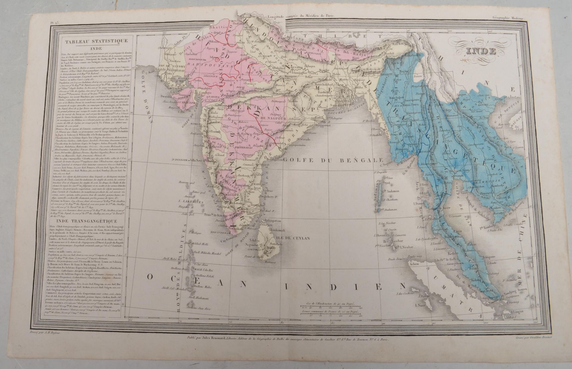 COLLECTION OF ANTIQUE MAPS OF INDIA & SURROUNDS - Bild 7 aus 7
