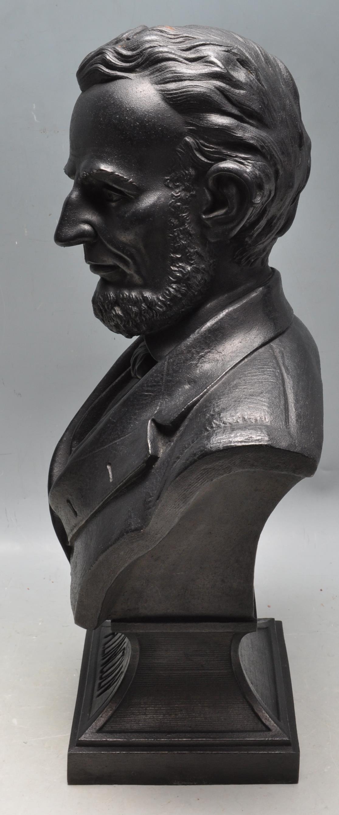 LATE 20TH CENTURY CAST METAL BUST OF ABRAHAM LINCOLN - Image 7 of 7