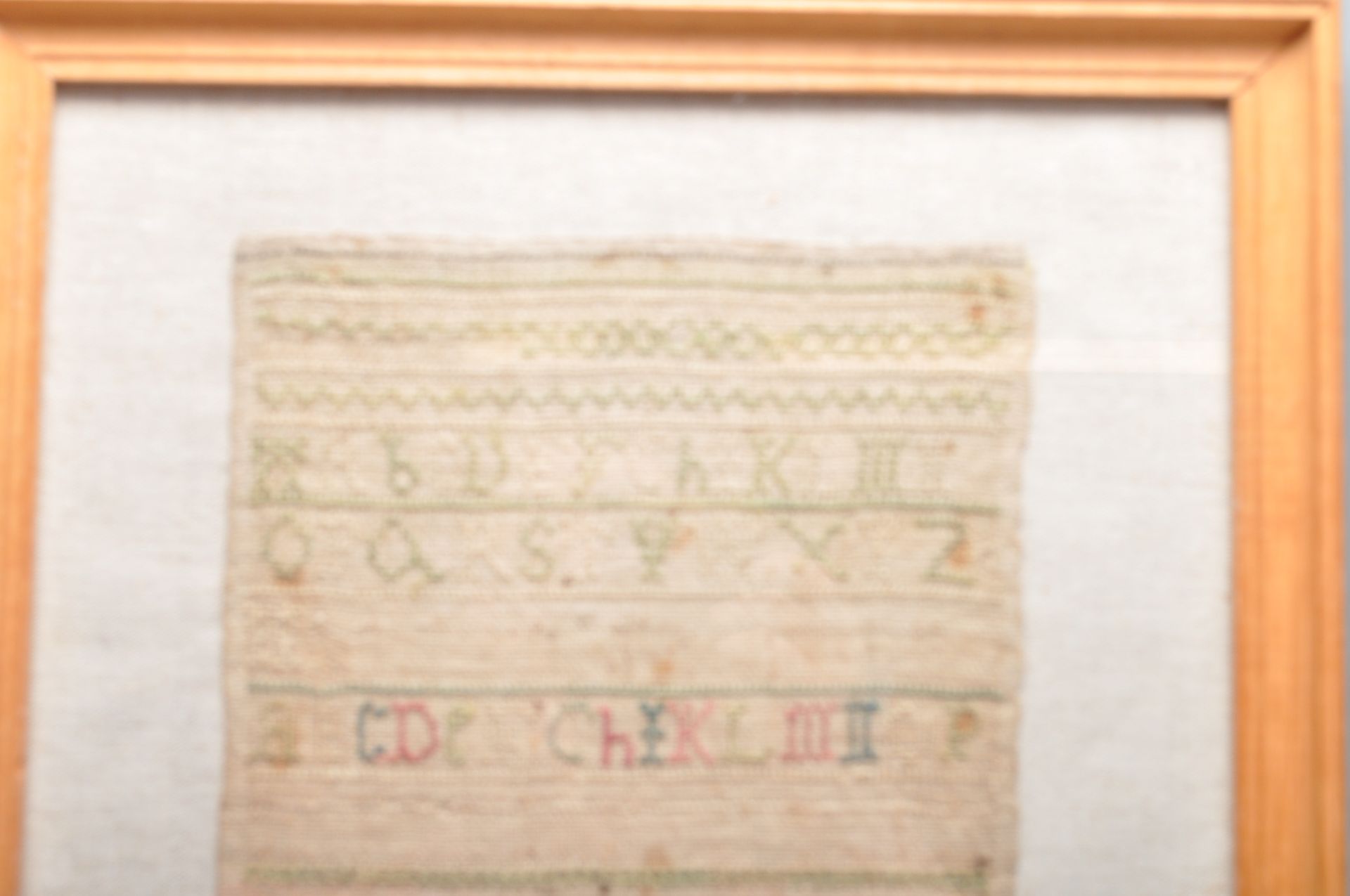 EARLY 19TH CENTURY NEEDLEPOINT FRAMED SAMPLER - Image 2 of 7