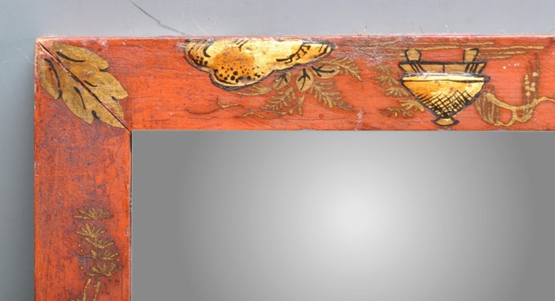 1920'S CHINESE ORIENTAL LACQUER CHINOISERIE WALL M - Bild 2 aus 6