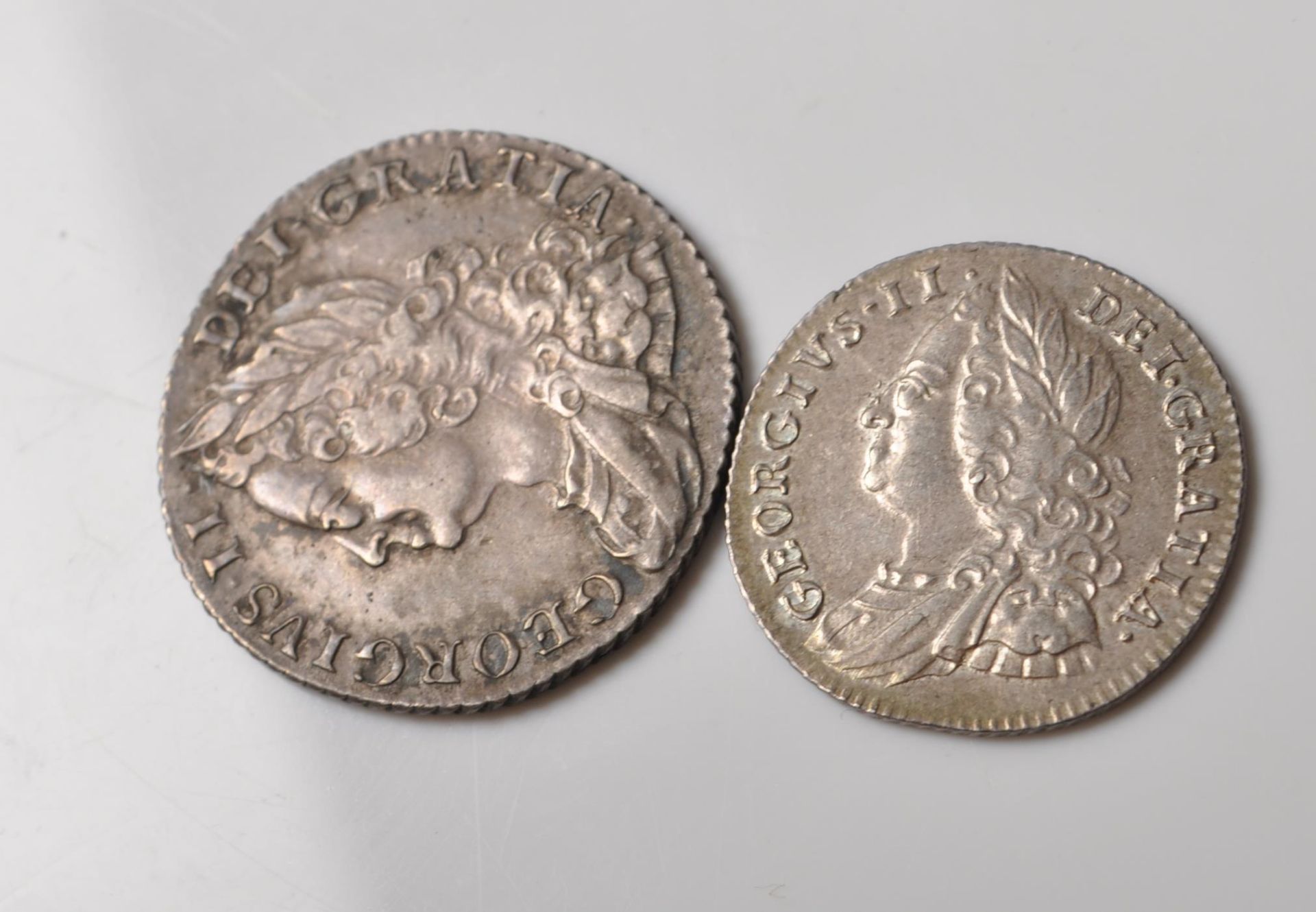 18TH CENTURY GEORGIAN SHILLING AND SIXPENCE - Bild 3 aus 4