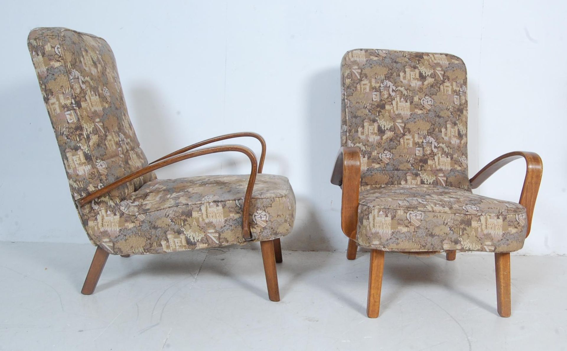 PAIR OF EARLY 20TH CENTURY ART DECO ARMCHAIRS - Bild 7 aus 11