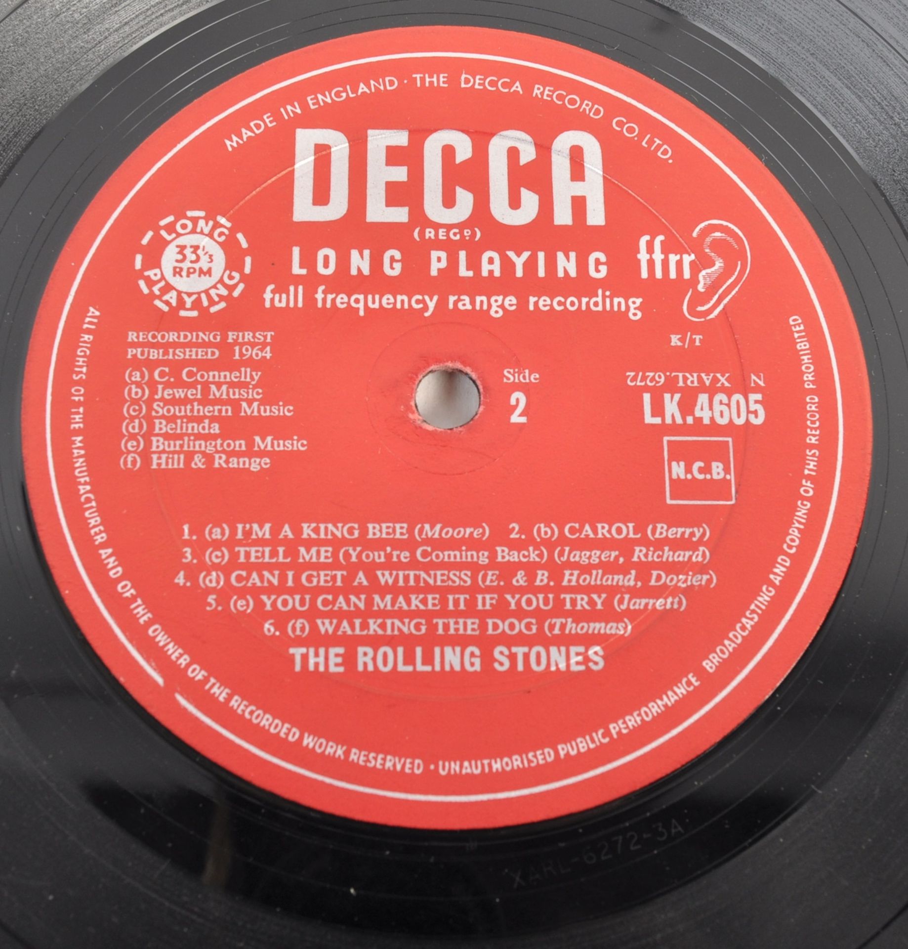 THE ROLLING STONES FIRST ALBUM - 1964 DECCA RELEASE - Image 3 of 3